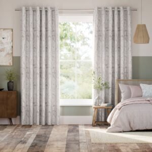 Acanthus Jacquard Ivory Curtains
