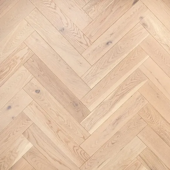 Alpes Pale Oak Herringbone Engineered Wood Flooring 15mm 1