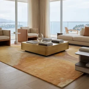 Amber Marble Handmade Wool Carpet