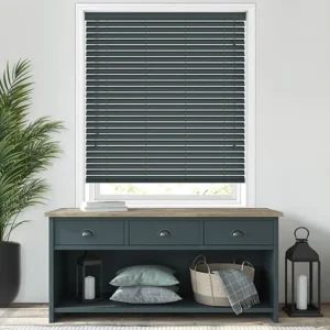 Anthracite 50mm Faux Wood Blind