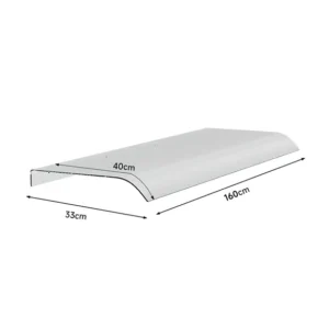 Arc Transparent Balcony Door Awning 1