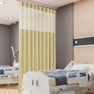 Beige Flame Retardant Hospital Curtain