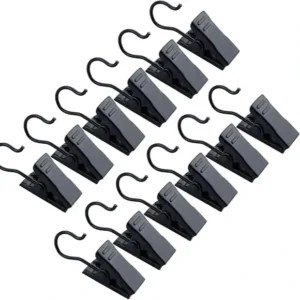 Black Heavy Duty Curtain Clip Set