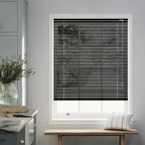 Black Venetian Window Blind