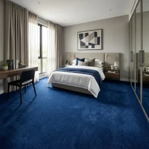 Blue Sapphire Bedroom Carpet