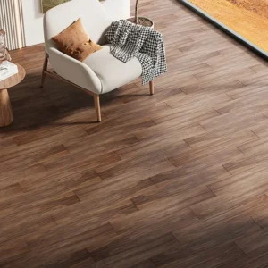 Brown Peel Stick PVC Wood Flooring