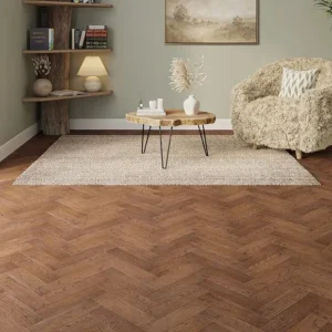 Carrara Luxe Antique Herringbone Engineered Oak Flooring