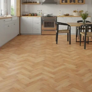 Carrara Luxe Natural Brushed & Oiled Oak Herringbone Engineered Wood