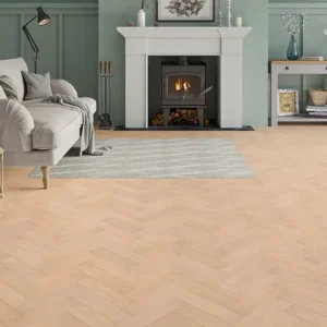 Carrara Luxe Unfinished Oak Herringbone Engineered Wood