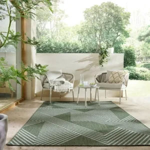 Chevron Outdoor Geometric Carpet