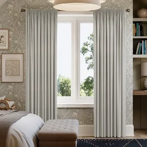 Chilham Whisper Grey Curtains