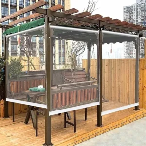 Clear PVC Waterproof Outdoor Roller Shade