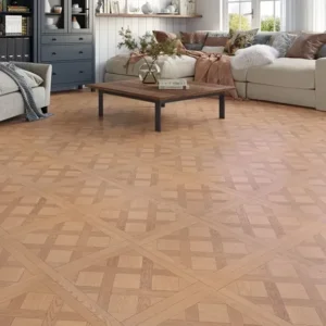 Clovelly Natural Oak Parquet Laminate Flooring 12mm