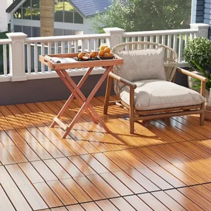 Coffee All Weather Interlocking Deck Tiles