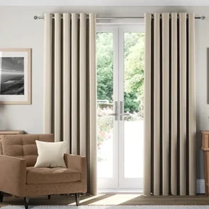Como Oyster Finely Woven Curtains