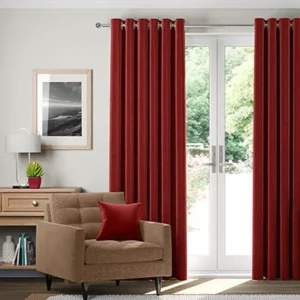 Como Scarlet Red Wave Curtains