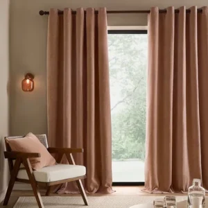 Cotta Pink Velvet Curtains