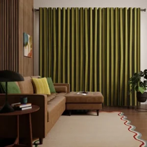 Elements Velvet Stripe Curtains