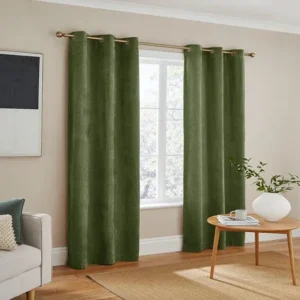 Ensley Green Chenille Curtains