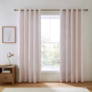Floral Toile Polycotton Blackout Curtains