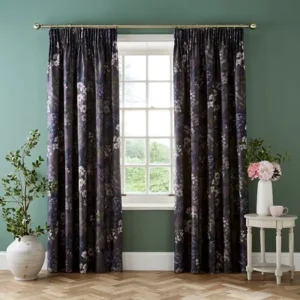 Giverny Blackout Pencil Pleat Curtains