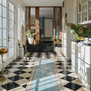 Hampton Soft Blue Hallway Carpets