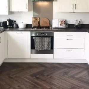 Herringbone Espresso Oak Laminate Flooring