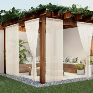 Ivory Waterproof Outdoor Curtains