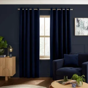 Luxe Velour Blue Curtains