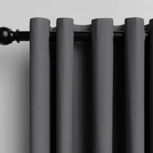 Medina Dark Charcoal Curtains