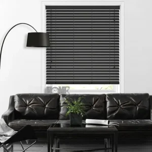 Midnight 50mm Faux Wood Blind