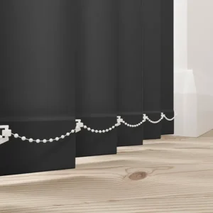 Midnight Black Vertical Blind 1