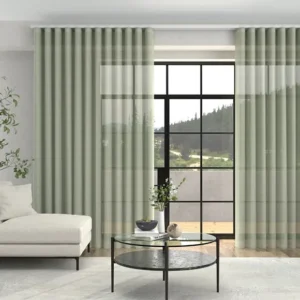 Mink Voile Wave Sheer Curtain