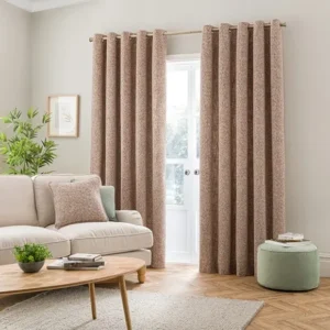 Mirabelle Pink Eyelet Curtains