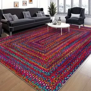 Multicolor Geometric Persian Style Carpet