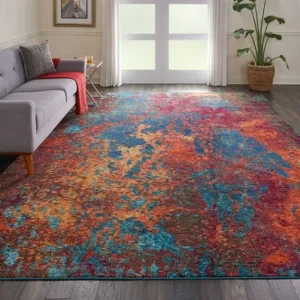 Multicoloured Atlantic Living Room Carpet