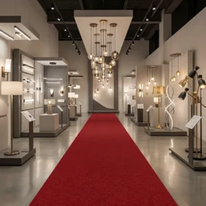 Non-Slip Red Exhibition Event Carpet