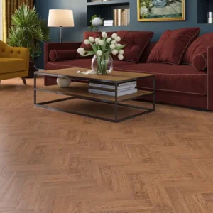 Painswick Caramel Engineered Oak SPC Parquet Flooring