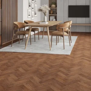 Painswick Russet Engineered Oak SPC Parquet Flooring
