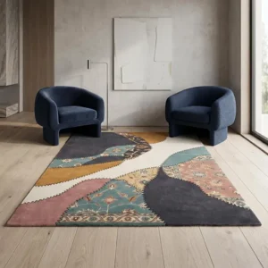 Pastel Collage Multi Hand-Tufted Carpet