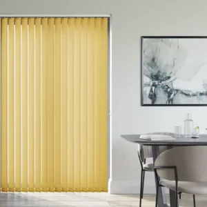 Pastel Yellow Vertical Blind