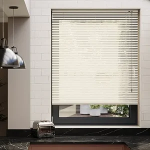 Peach White Venetian Window Blind
