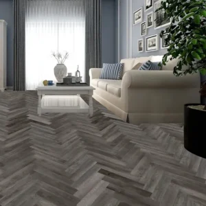 Portofino Herringbone Charred Oak SPC Click Vinyl