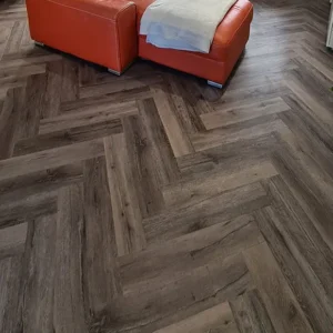 Portofino Herringbone Port Oak Glue Down LVT