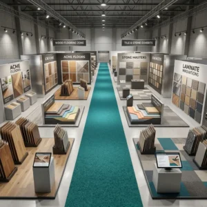 Ribbed Nonwoven Polyester Exhibition Carpet