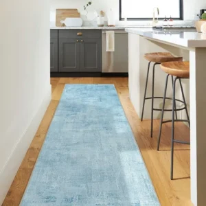 Slate Blue Kitchen Carpet Rug