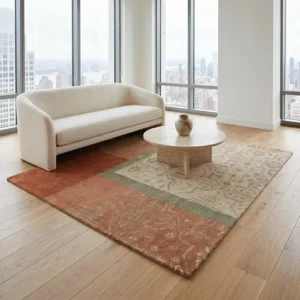 Terra Inlay Handcrafted Textured Carpet