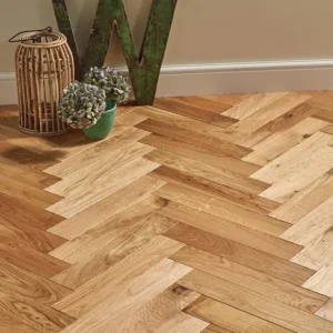 Trade Select Herringbone Natural Oiled Solid Wood Flooring