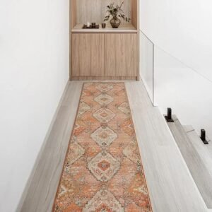 Traditional Diamond Pattern Runner Carpet