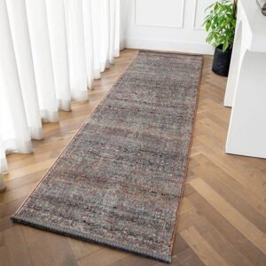Traditional Faded Pattern Runner Carpet